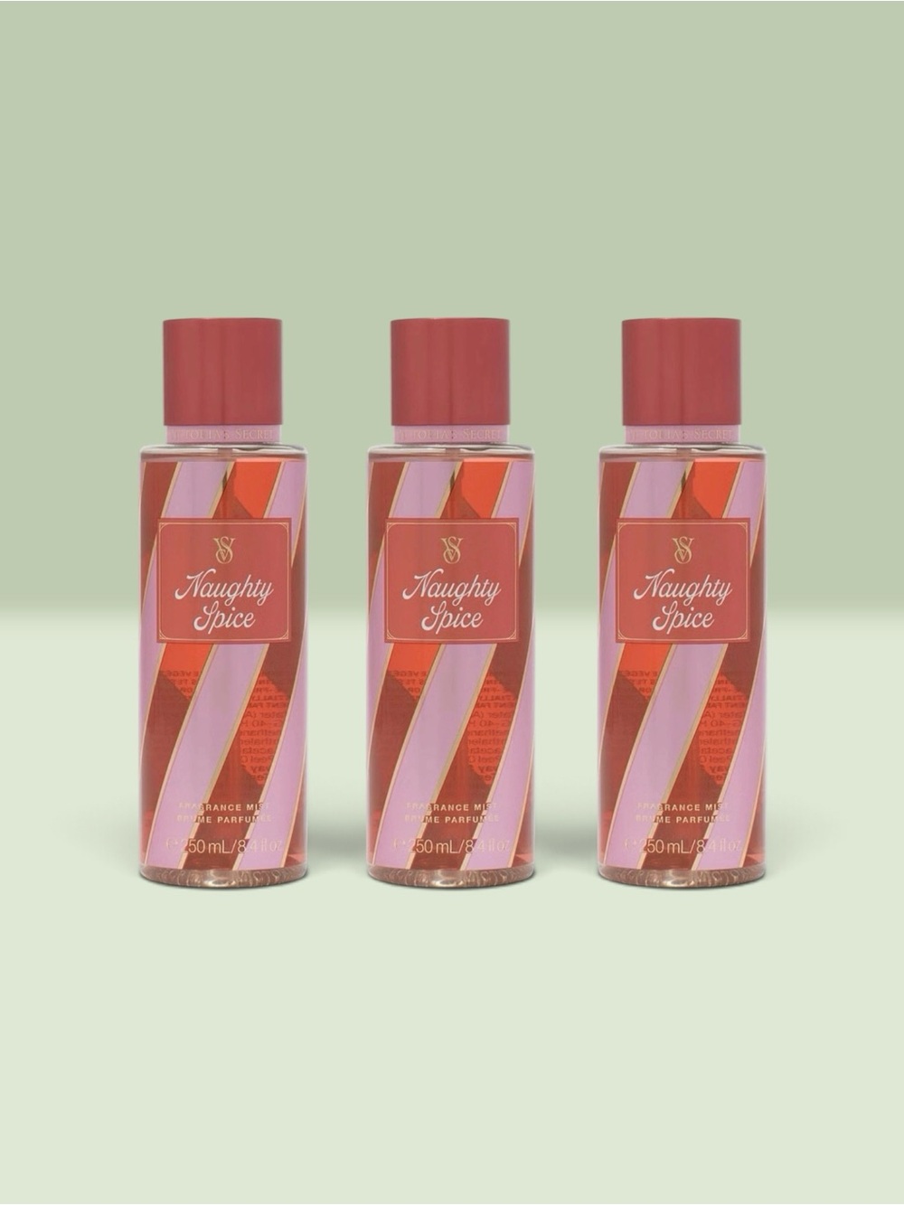 Victoria's Secret NAUGHTY SPICE Fragrance Mist ~ 8.4 fl.oz. ( Lot of 3 )
